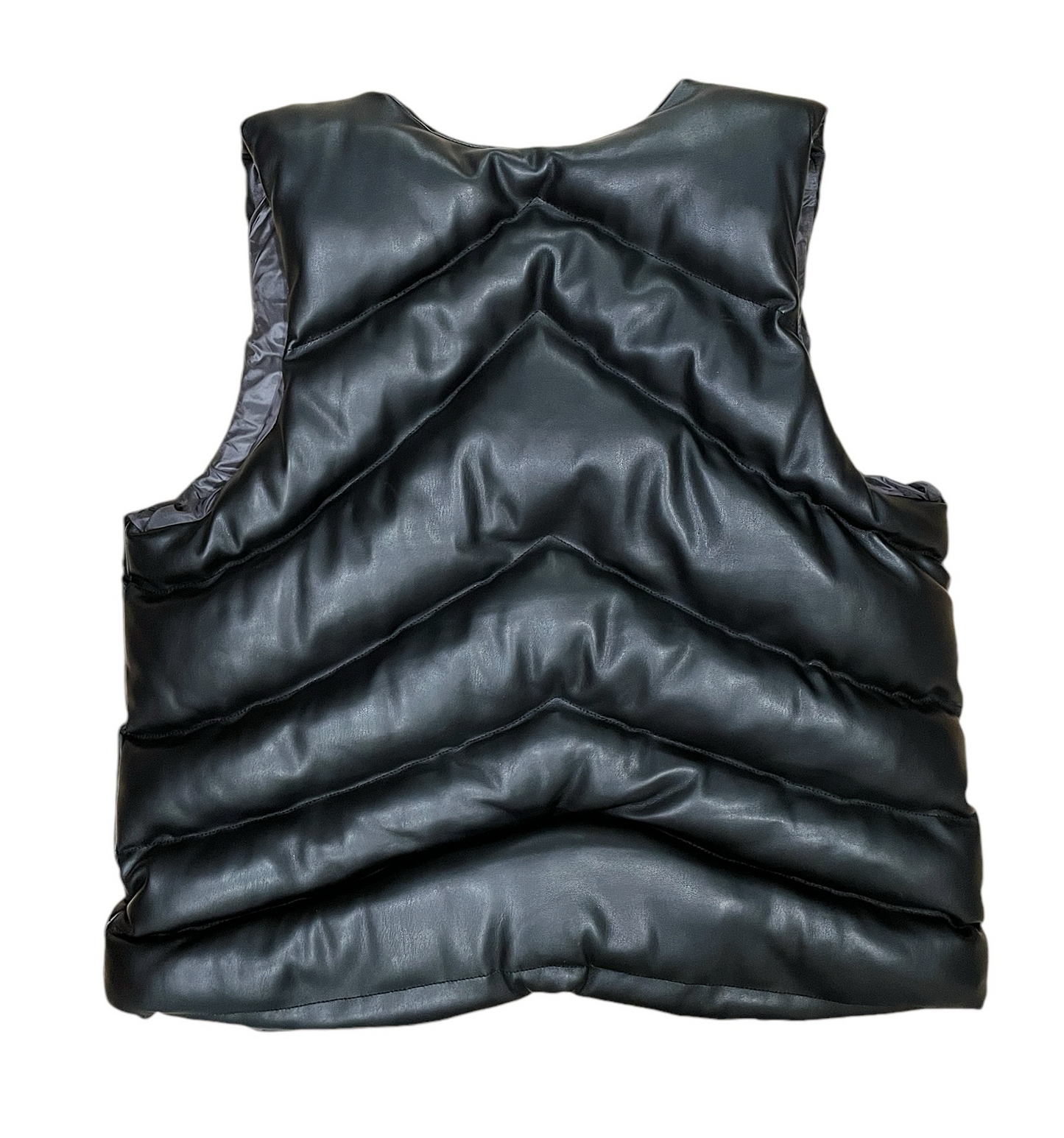 Premium Black Ribcage Puffer Vest