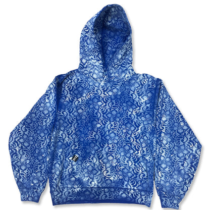 "DYZ" Blue & White Premium Lace Hoodie