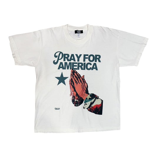 "PRAY FOR AMERICA" MULTI GRAPHIC T-SHIRT